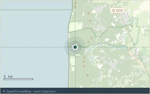 Location map: CHM Montalivet, Gironde.