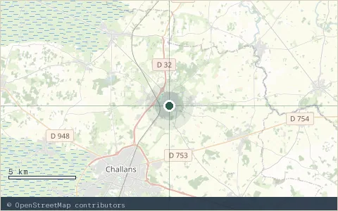 Location map: Happy Naturist' Family, La Garnache.