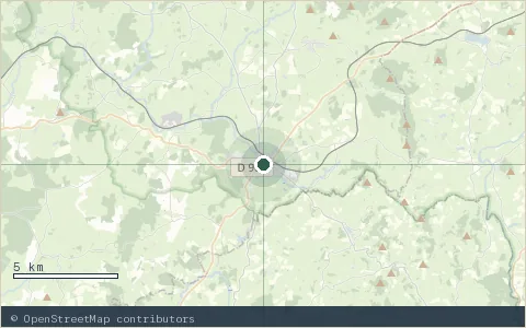 Location map: Domaine de la Gagère, Luzy, Morvan.