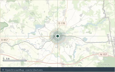 Location map: Pays de Vitré, Brittany.