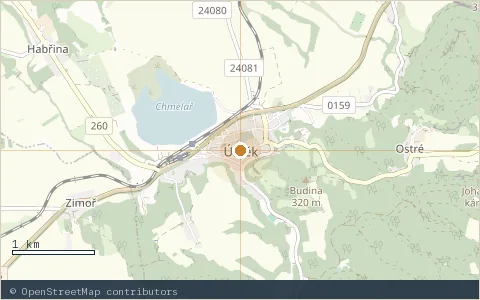 Location map: FKK kemp Úštěk, Úštěk.