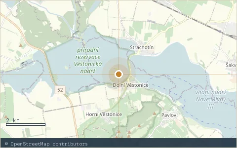 Location map: Dolní Věstonice.