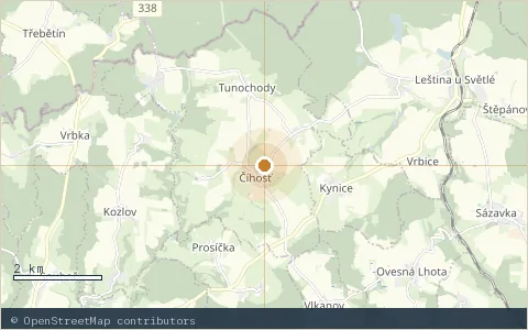 Location map: along the Elbe, Czechia.