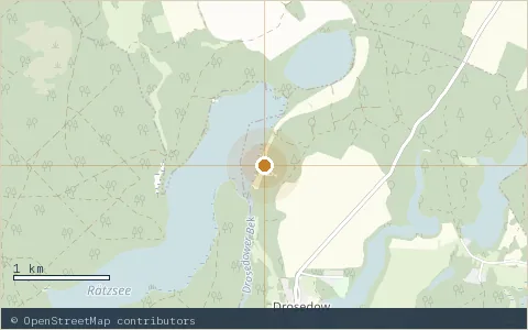 Location map: FKK Campingplatz am Rätzsee, Mecklenburgische Seenplatte.