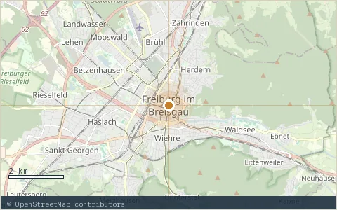 Location map: Freiburg.