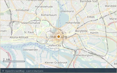 Location map: Hamburg.
