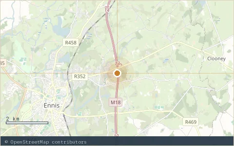 Location map: County Clare.