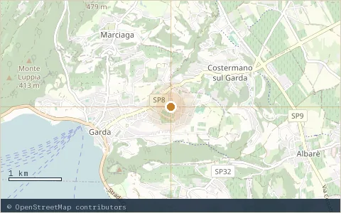 Location map: Gardacqua, Garda (VR).