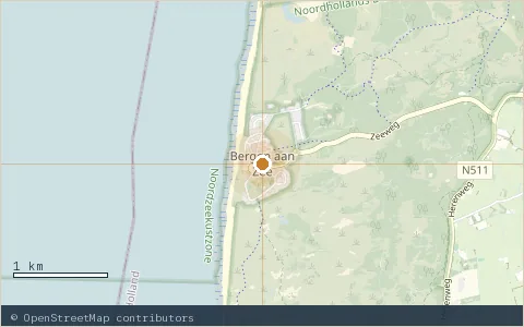 Location map: Bergen aan Zee.