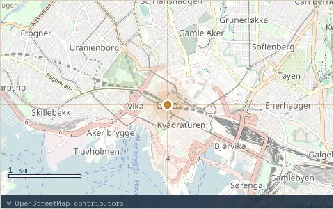 Location map: Oslo naturistforening, Oslo.