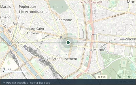 Location map: Roger Le Gall + Georges Rigal, Paris 12e.