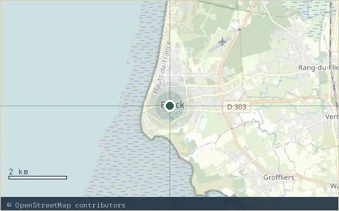 Location map: Berck Plage.