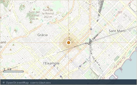 Location map: Espai BES, Barcelona.
